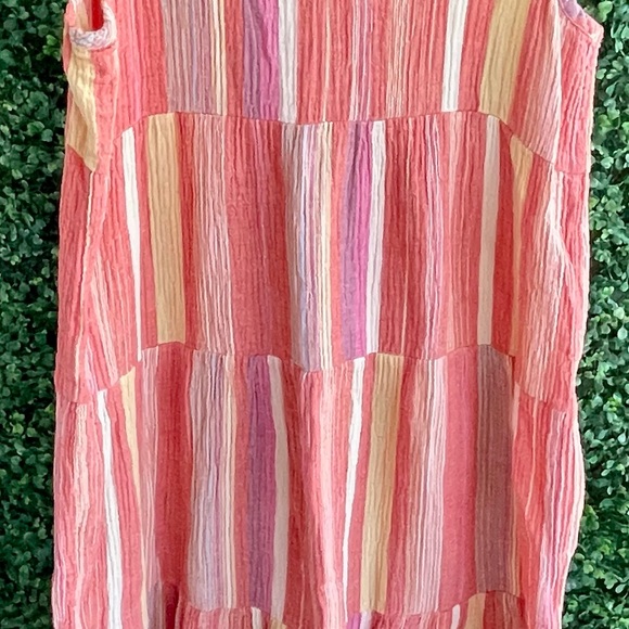 Marine Layer Pink Striped Corinne Maxi | Sz Large - Picture 13 of 17